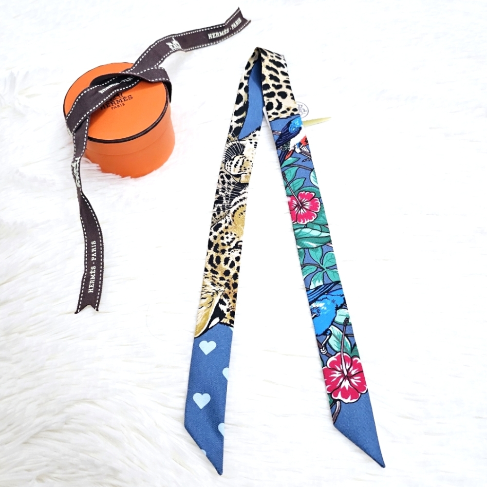 Hermes Twilly Doll Scarf Jungle Love Limited! RARE! BNIB!